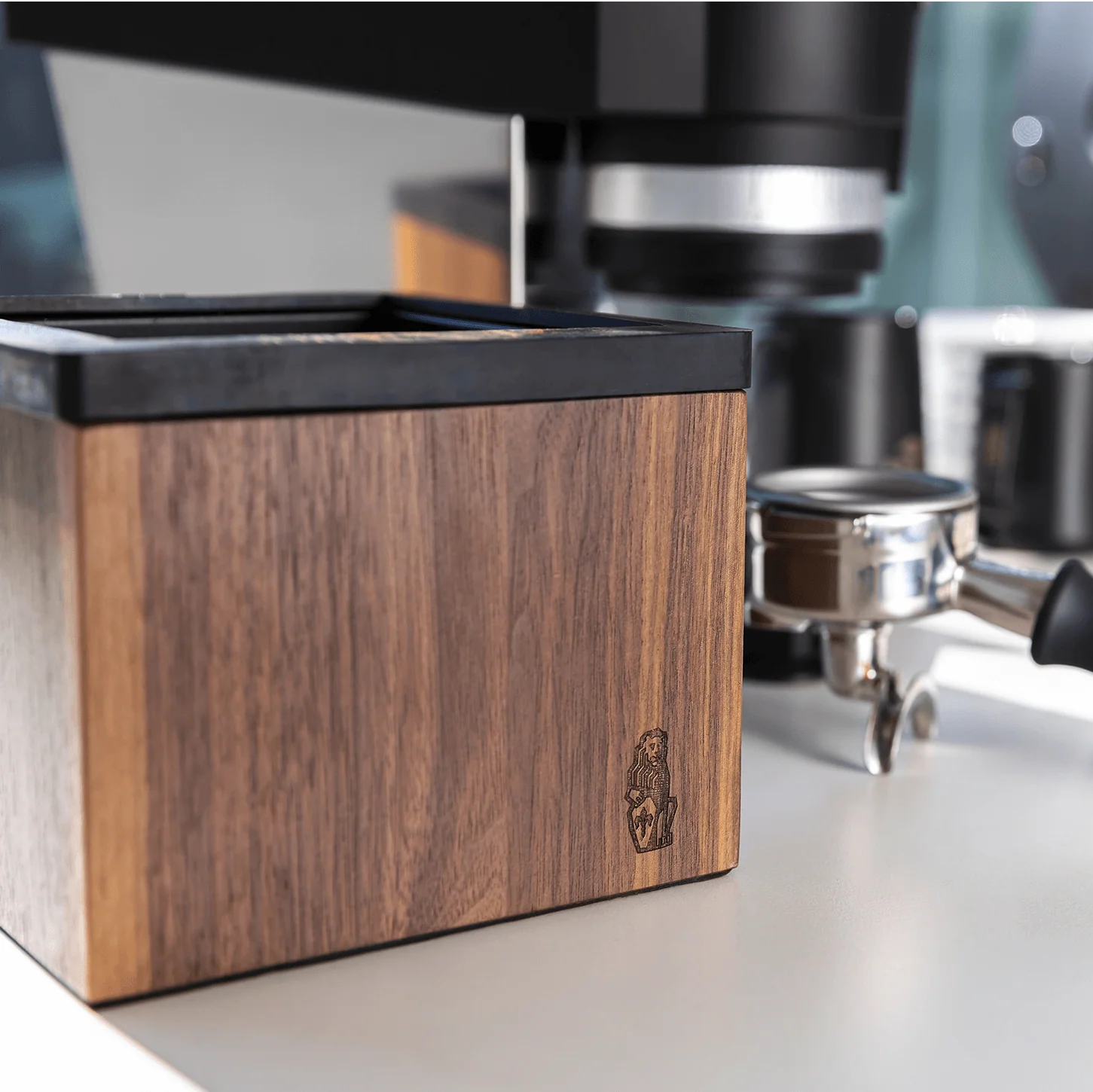La Marzocco Walnut Wood Knock Box