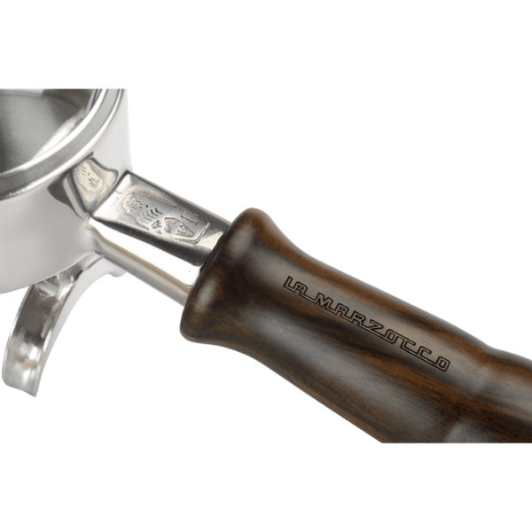 La Marzocco Double Spout Walnut Portafilter