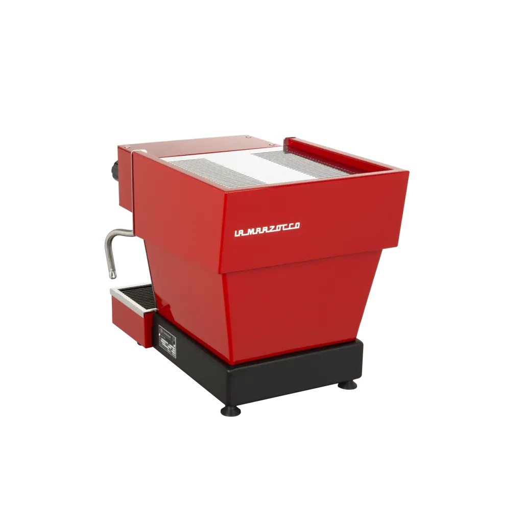 Red Linea Micra Coffee Machine Back Side