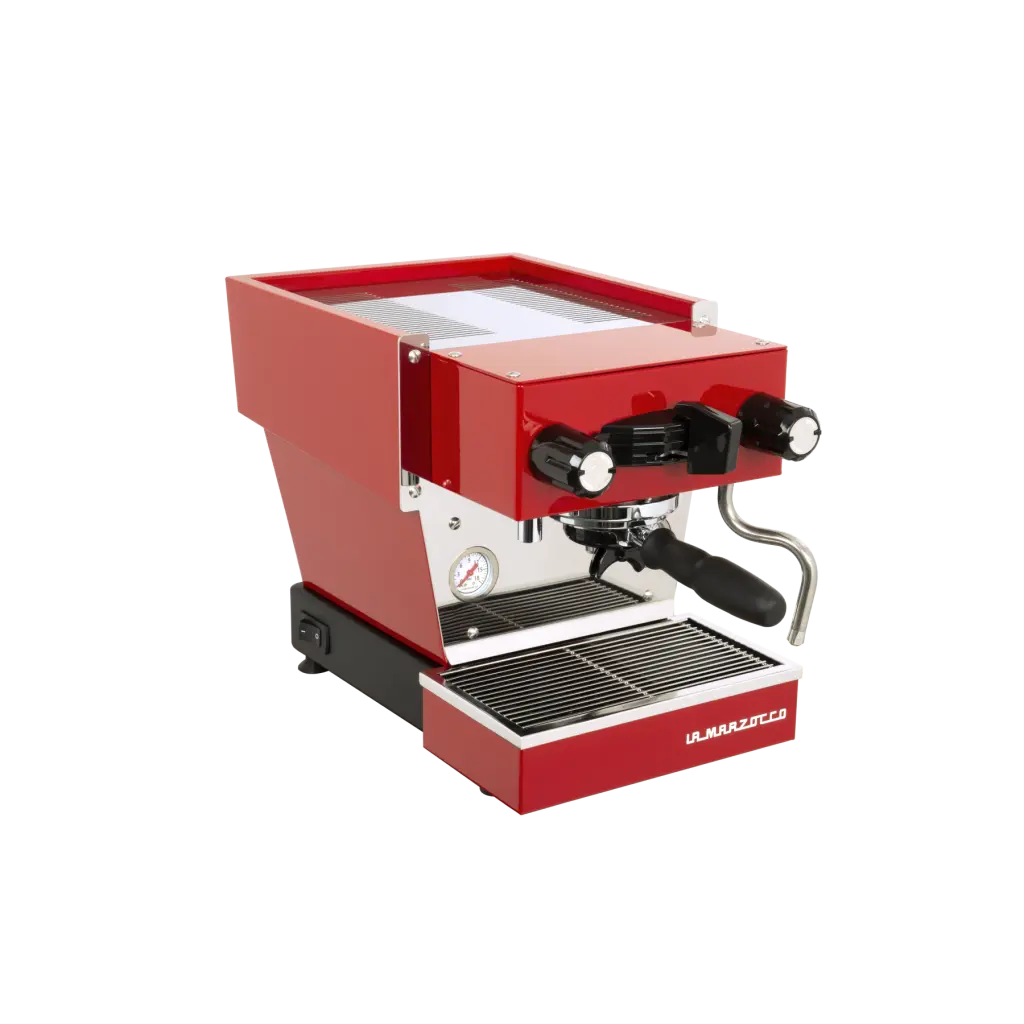 Red Linea Micra Coffee Machine Side