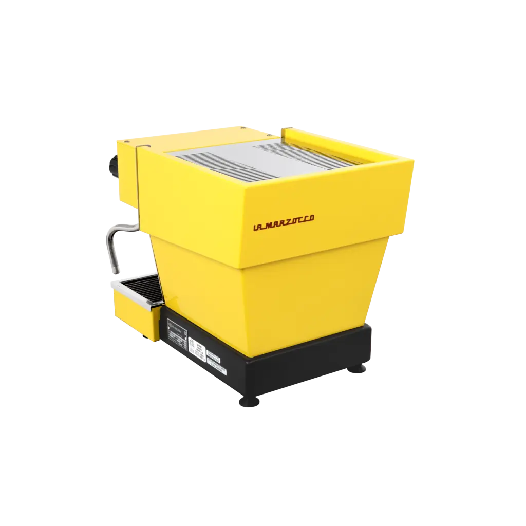 Yellow Linea Micra Coffee Machine Back Side