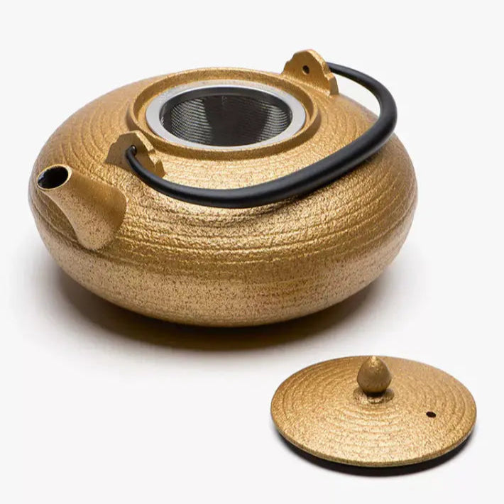 WAZUQU JAPANESE CAST IRON TEAPOT - ITOME 0.70L - GOLD