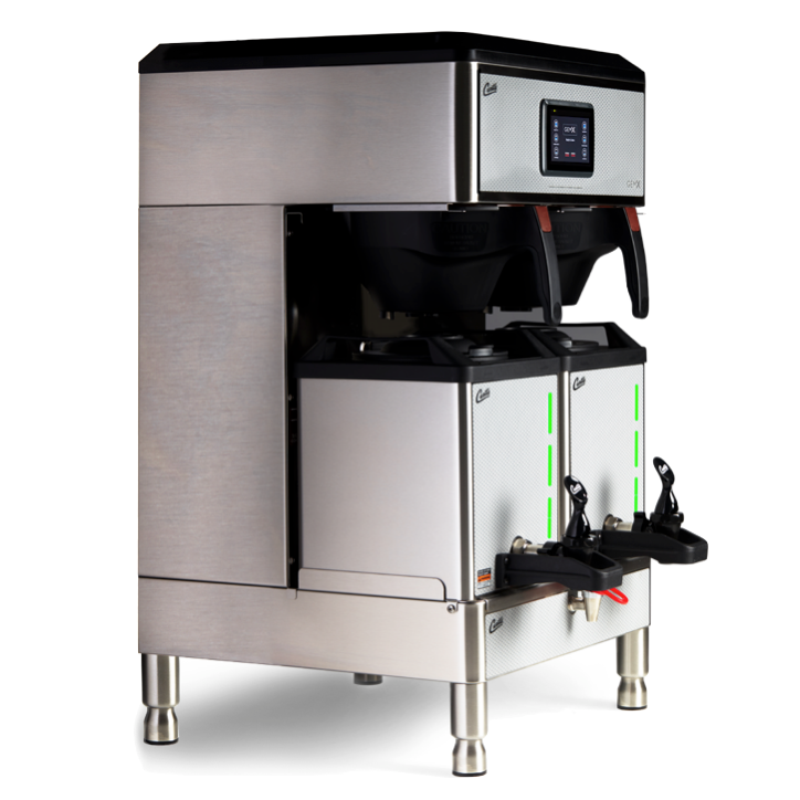 Curtis G4 Gemini IntelliFresh 雙杯咖啡機，配備 FreshTrac 衛星