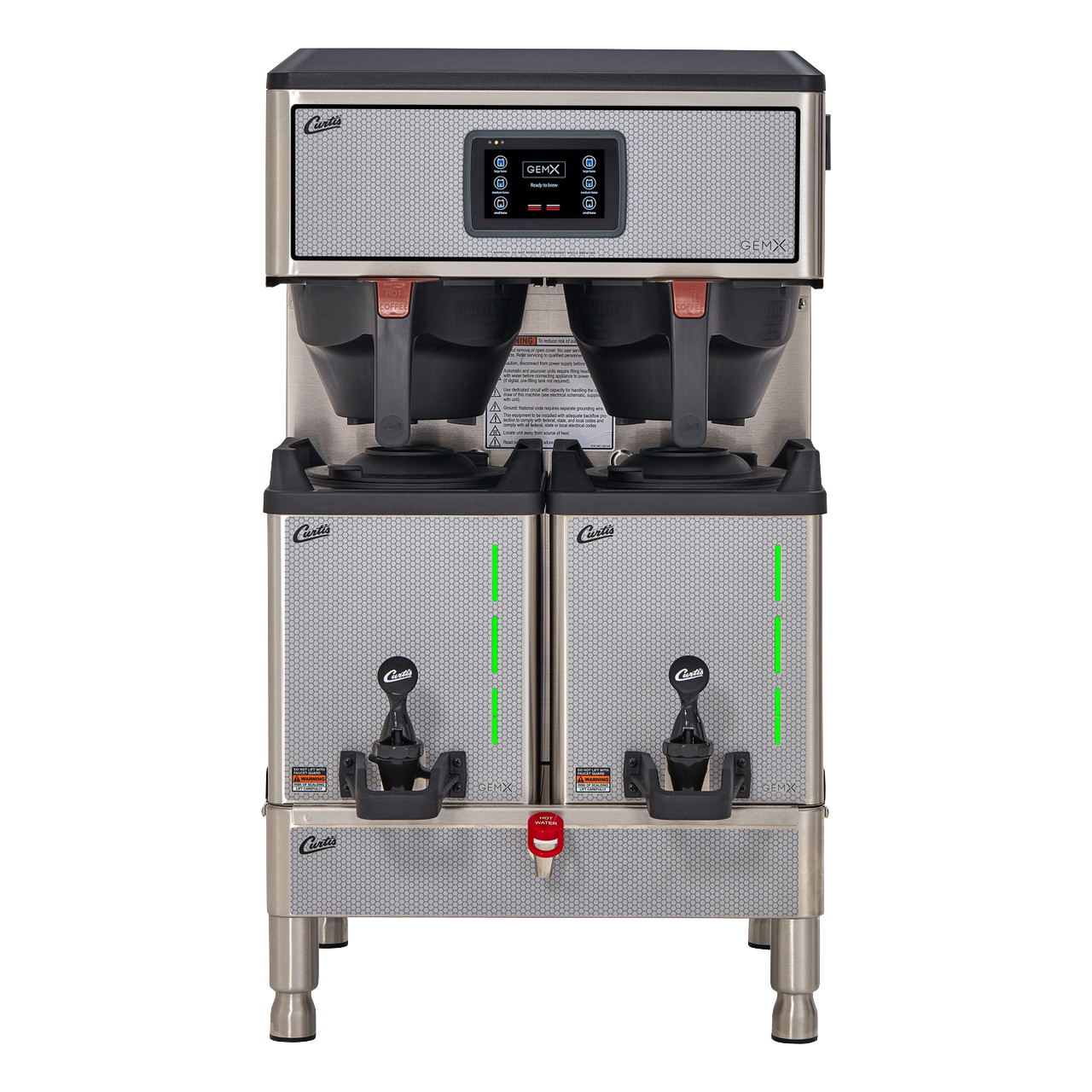 Curtis G4 Gemini IntelliFresh 雙杯咖啡機，配備 FreshTrac 衛星