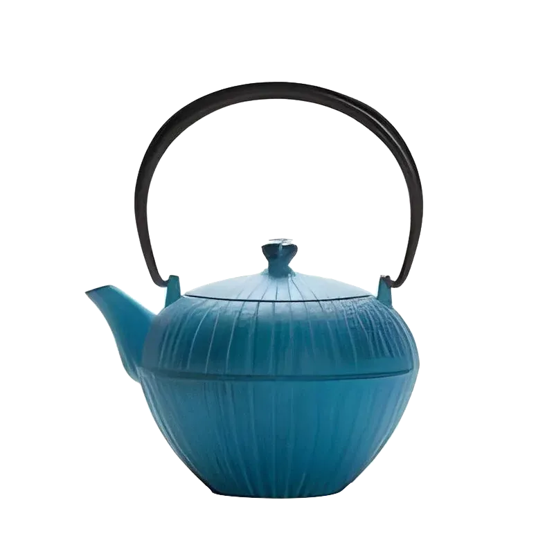 SUIKA 0.55L CHAKATAKE LIGHT BLUE CAST IRON TEAPOT - MADE IN JAPAN