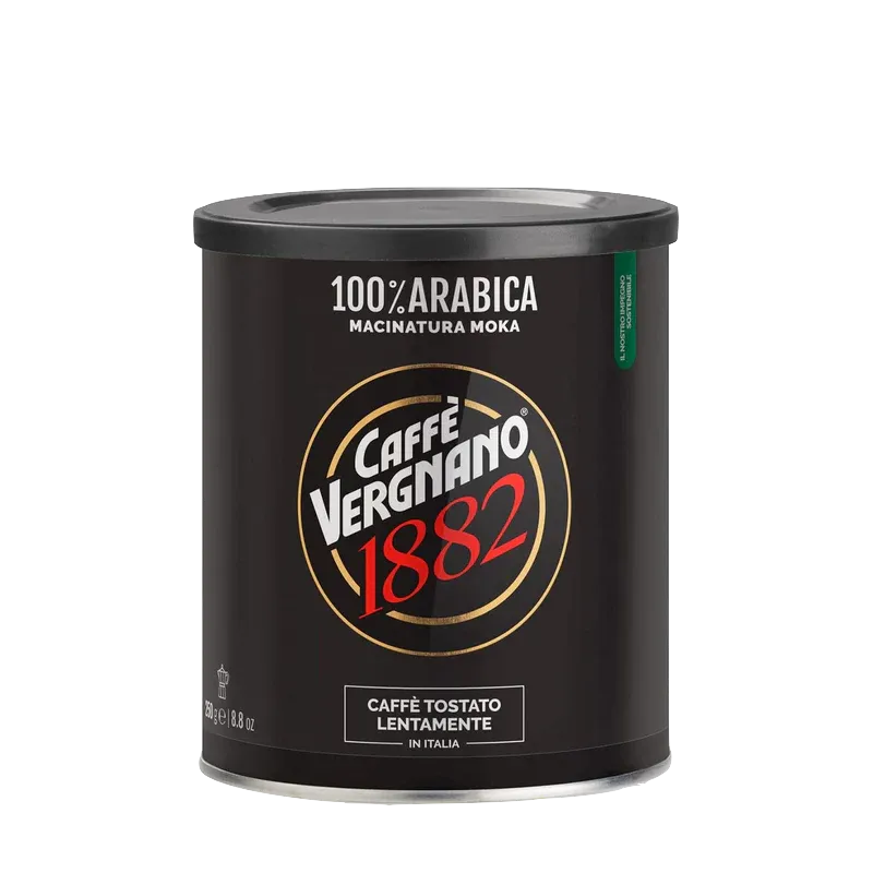 Caffe Vergnano Moka 100% Arabica Ground Coffee