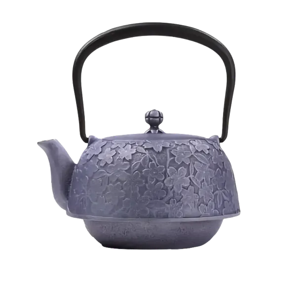 HANAMI 1.2L PURPLE CAST IRON TEAPOT - MADE IN JAPAN