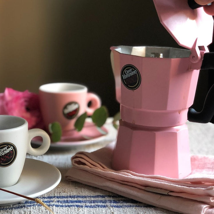 Caffè Vergnano 'Women in Coffee' Pink Moka Pot