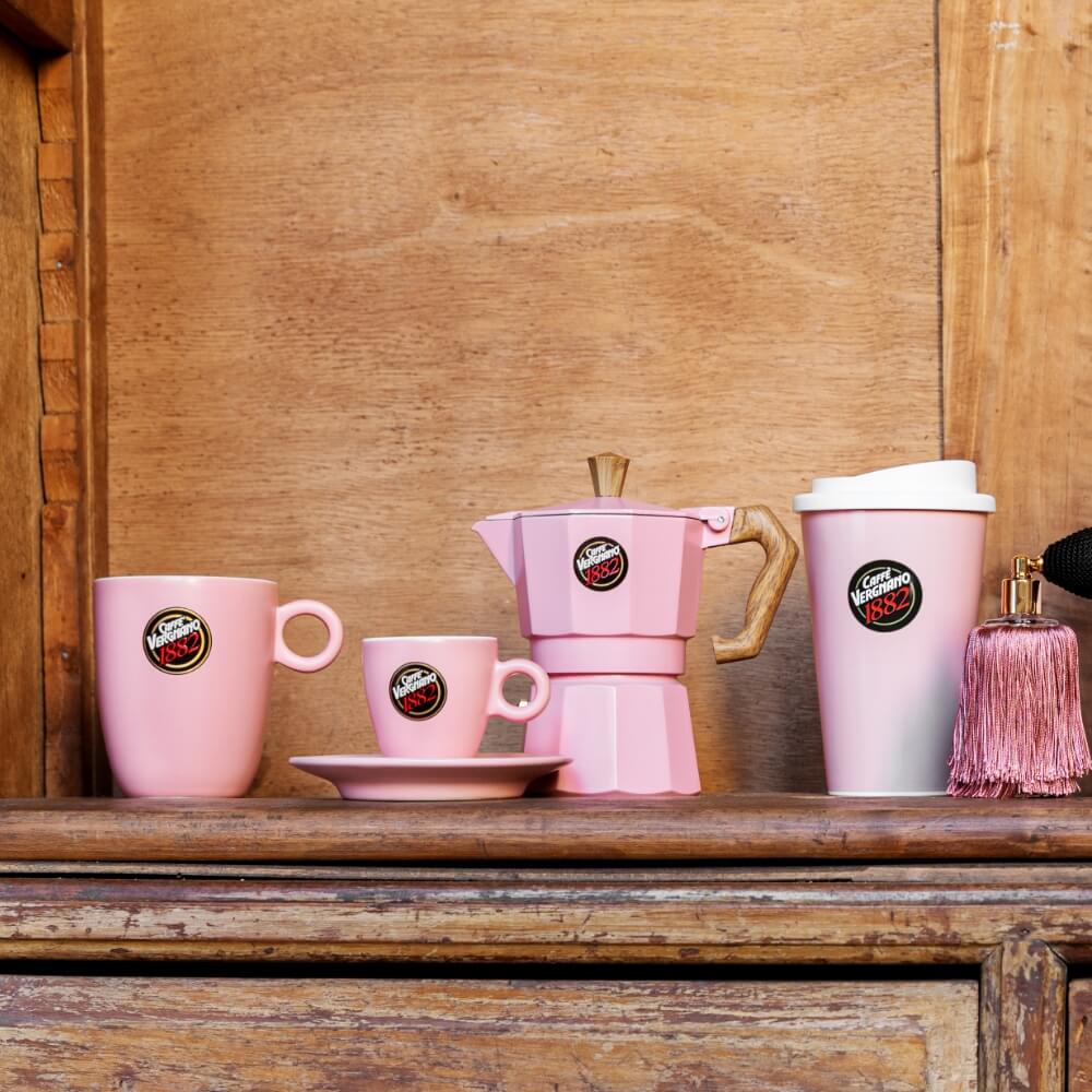 Caffè Vergnano 'Women in Coffee' Pink Moka Pot