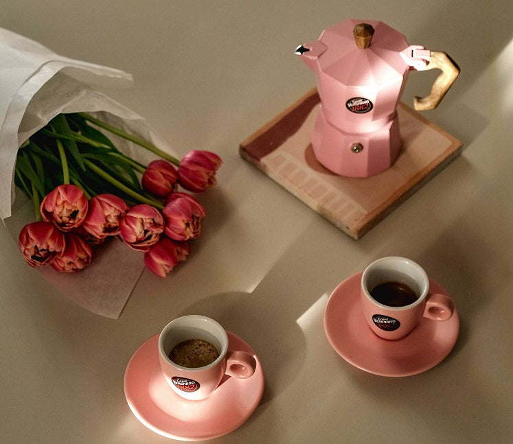 Caffè Vergnano 'Women in Coffee' Pink Moka Pot