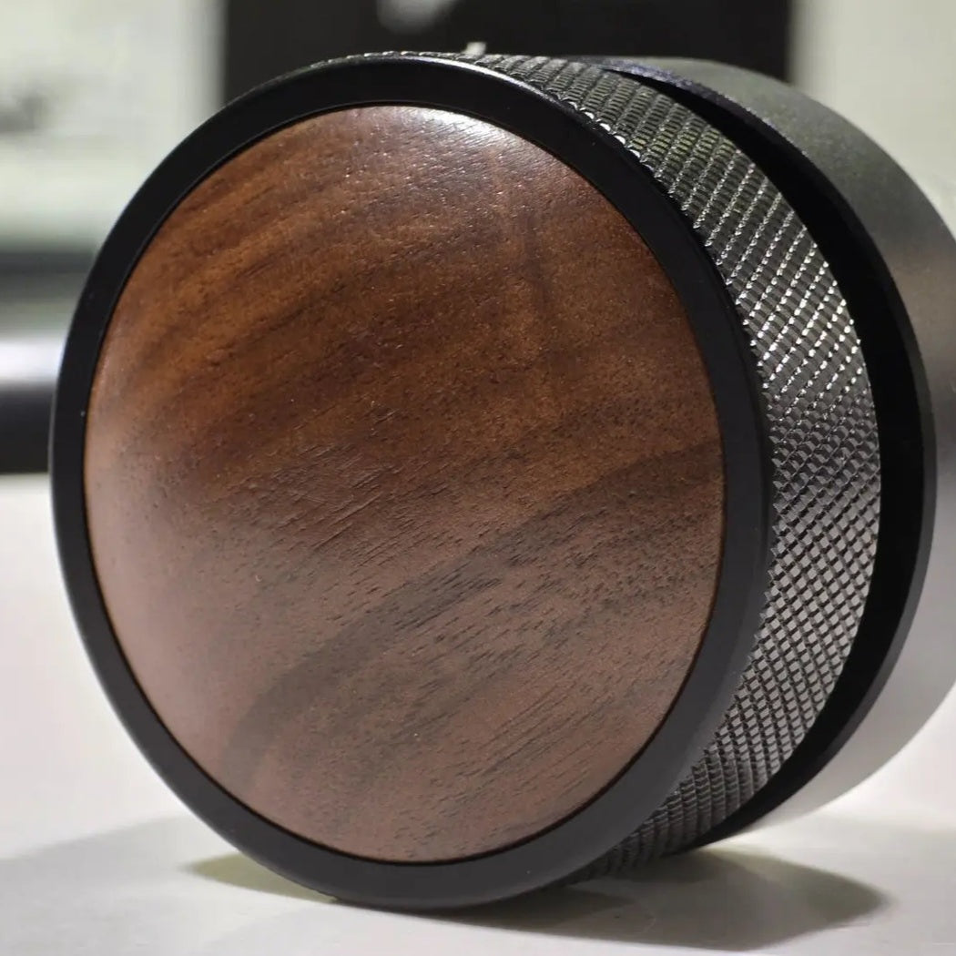 Coffee Leveler - Walnut, Black Stainless Steel