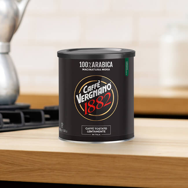 Caffe Vergnano Moka 100% Arabica Ground Coffee